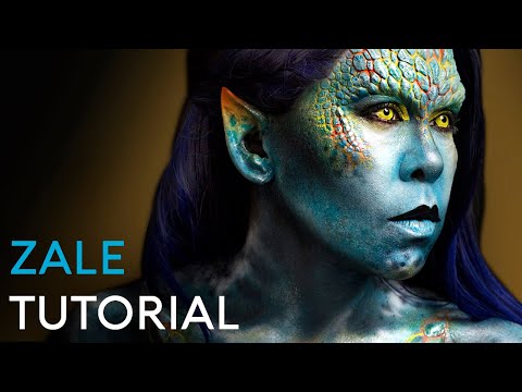 Alien FX Makeup Tutorial | Fantasy Creature RBFX Prosthetic | Zale