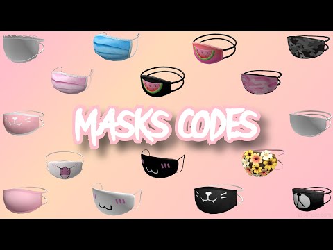 Codes For 30 Cute Aesthetic Masks Roblox Teehee Youtube - cute mask roblox