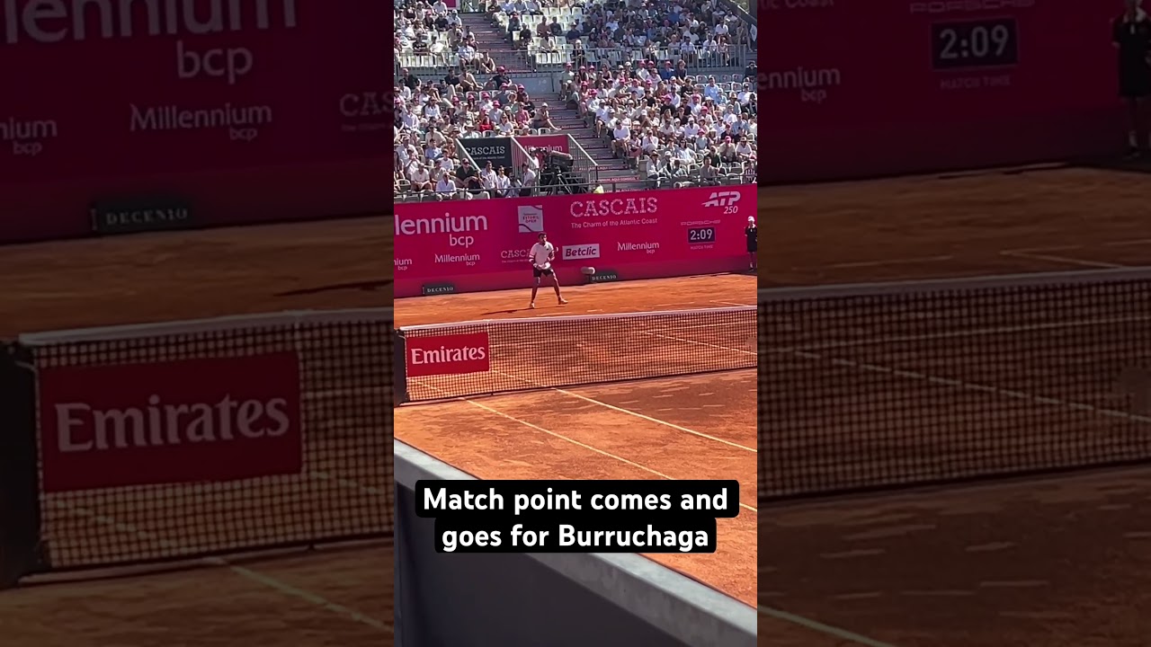 Match point comes and goes for Burruchaga vs Borges in Estoril Round of 16 #tennis #atptour