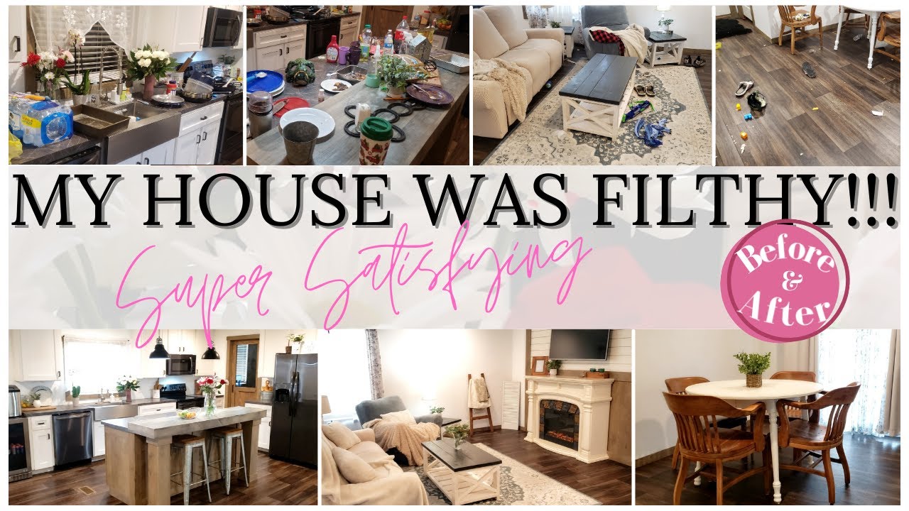 CLEAN WITH ME/CLEANING MOTIVATION/MESSY HOUSE (new 2021 satisfying before and after)