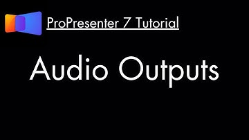 Pro 7 - Audio Outputs
