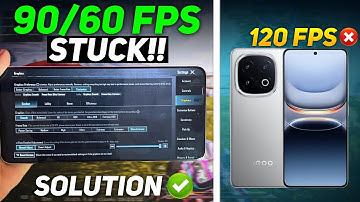 BGMI 120 FPS TO 60 FPS DROP/STUCK PROBLEM | IQOO 13,12,NEO 10R,9 PRO BGMI LAG/FPS DROP SOLUTION