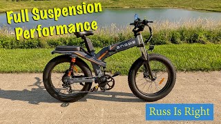 Engwe X24 Review and Test Ride  Full Suspension Ebike Fun!