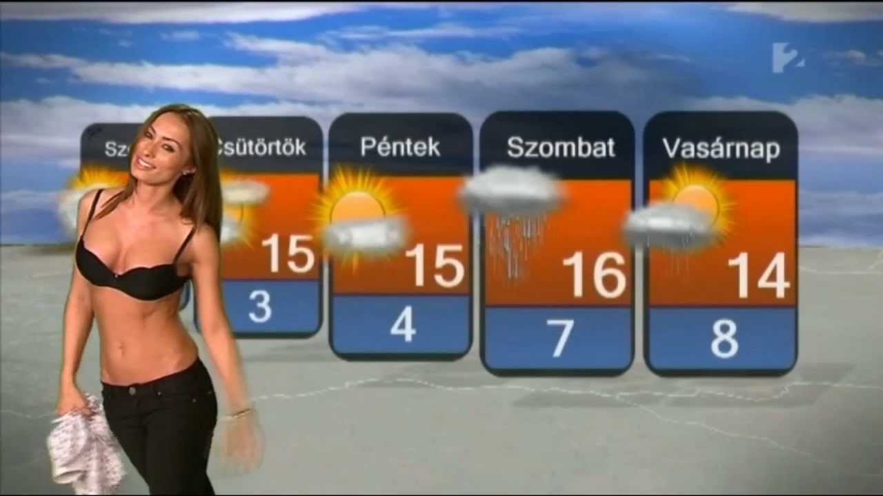 Hot, Chick, Striptease, in, Hungarian, Weather, Forecast, Vetkőzés, Az, Idő...