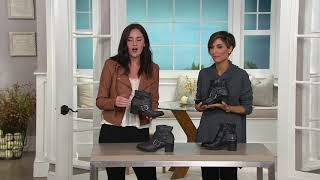 Miz Mooz Leather Ankle Boots w/ Stud Details - Faithful on QVC