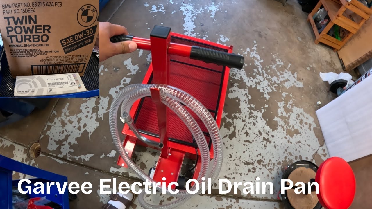 N47 BMW Diesel Oil Change / Garvee 20 Gallon Electric Oil Drain Pan with 110V Electric Pump