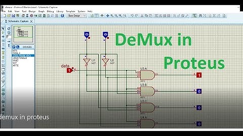 How to make demux in proteus | demux in proteus | Demultiplexer in proteus