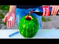 CRAZY TRICK WITH COCA COLA, MENTOS  AND WATERMELON | Best Compilation