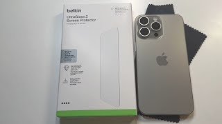 Belkin UltraGlass 2 Screen Protector for iPhone 15 Pro Max Review