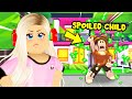 The SPOILED CHILD Pretended To Be Poor To SCAM People! (Roblox Adopt Me Story)