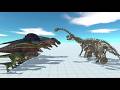 Carnivore Dinosaurs vs Skeleton Units - Animal Revolt Battle Simulator