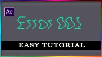 Distorting Text - Simple Animation - After Effect Easy Tutorial