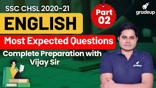 English | Most Expected Questions (Part 2) | SSC CHSL 2020-21 | Vijay Singh | Gradeup screenshot 2