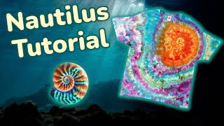 Nautilus Shell : How To Tie Dye With Ice Tutorial