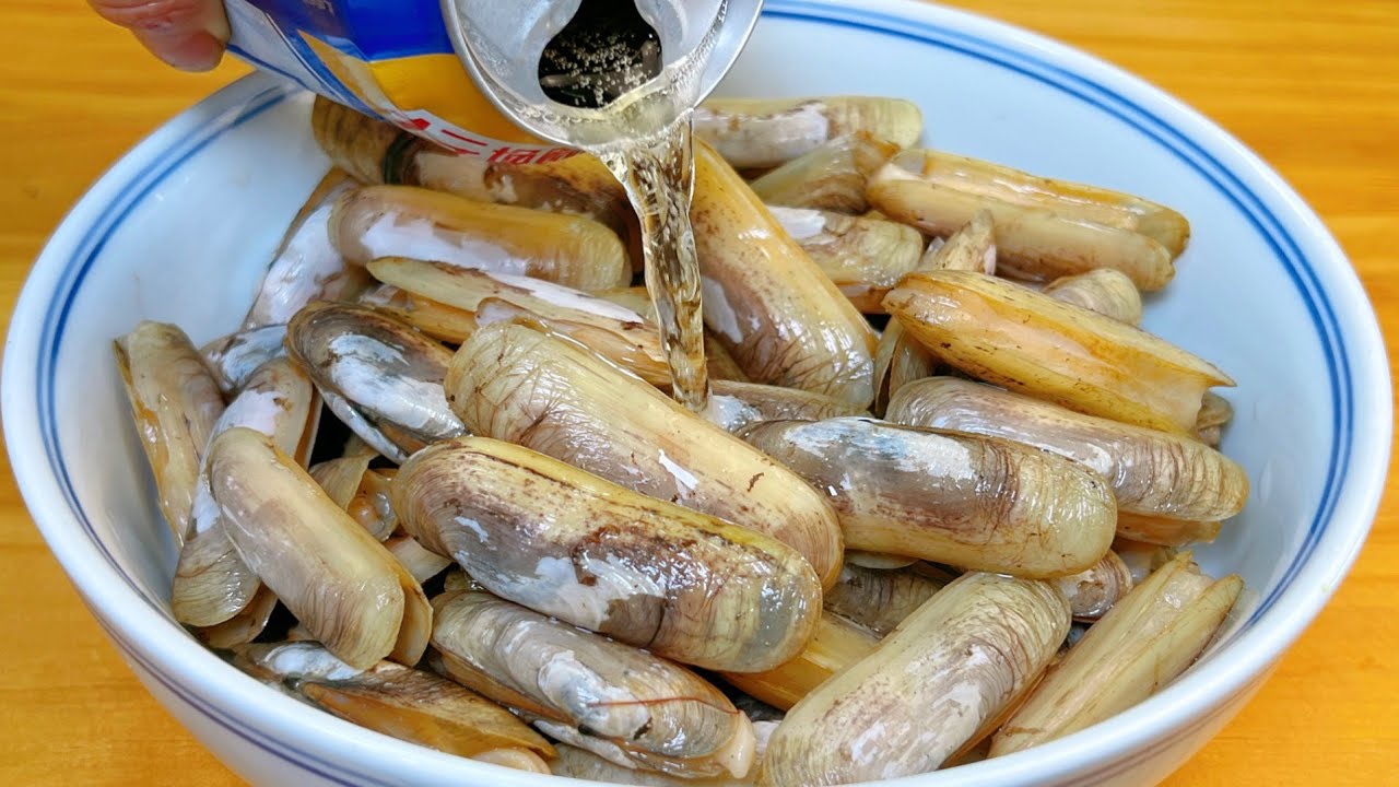 清洗蟶子，加鹽和油洗是大錯，教你正確做法，蟶子瘋狂吐沙，實用