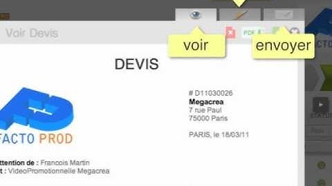 Créer un Devis avec FACTOMOS, logiciel de facturation.