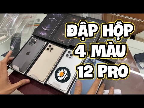 Đập hộp 4 màu iPhone 12 Pro |