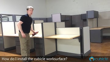 How to Install a Cubicle Worksurface
