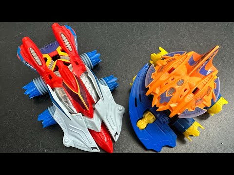 クラッシュギア　メガスピンレフター クラッシュギア メガダッシュストライカーvsメガスピンレフター