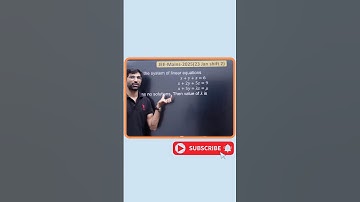 Jee Mains 2025 pyq on system of linear equation #jeemains #jee #maths #iitjee