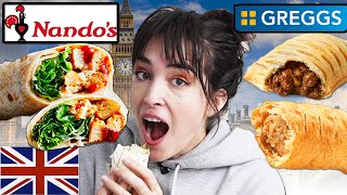 American Tries Vegan Options At London Chains (Greggs & Nando's)