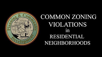 Common Zoning Violations