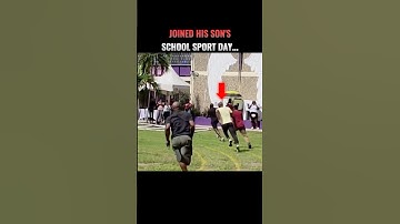 They Thought It Was a Normal Dad 😬 Olympian at School Sports Day #shorts #sports #athletics #track