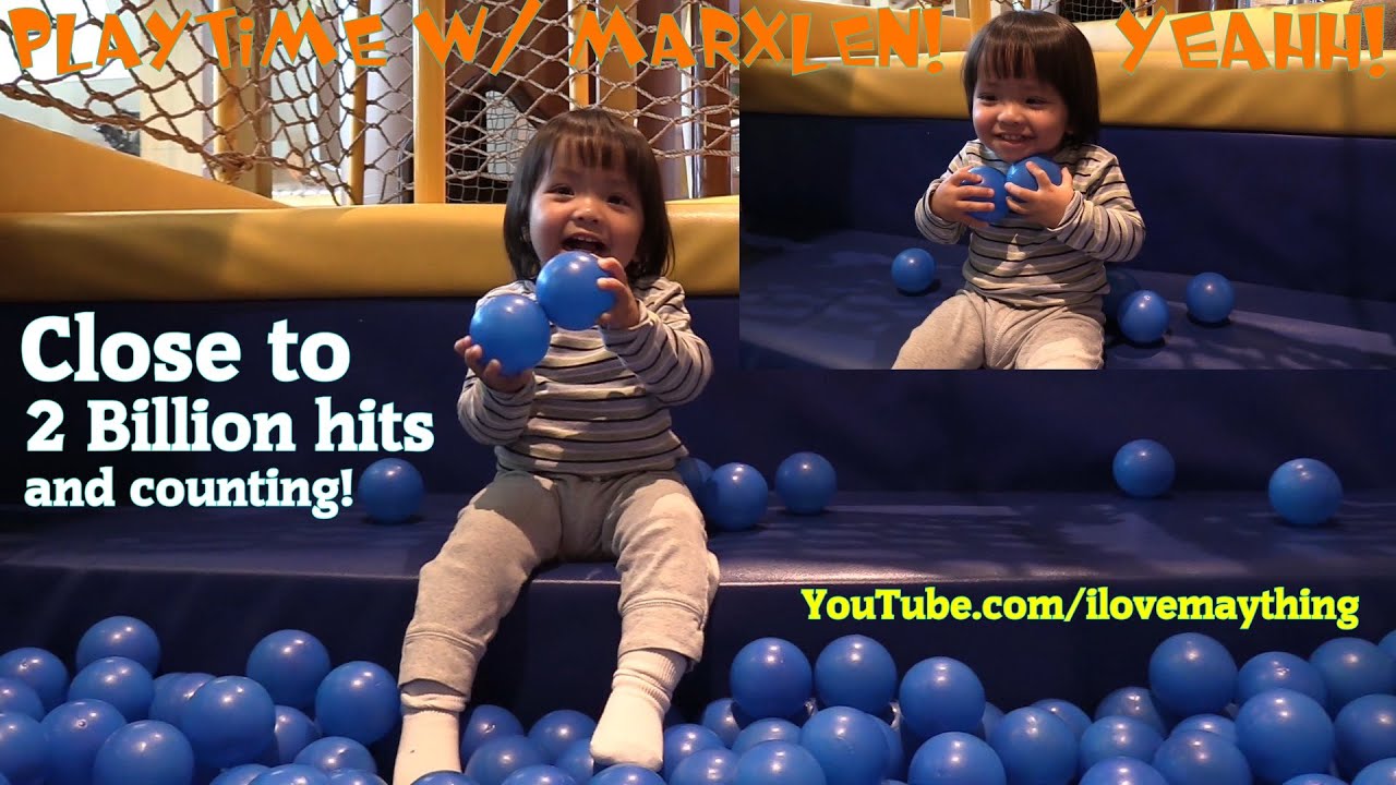 Indoor Playground Playtime with Maya and Marxlen! Kiddie Slides, Pool