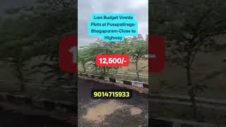 Low Budget Vmrda plots for sale at Pusapatirega Bhogapuram close to highway:-