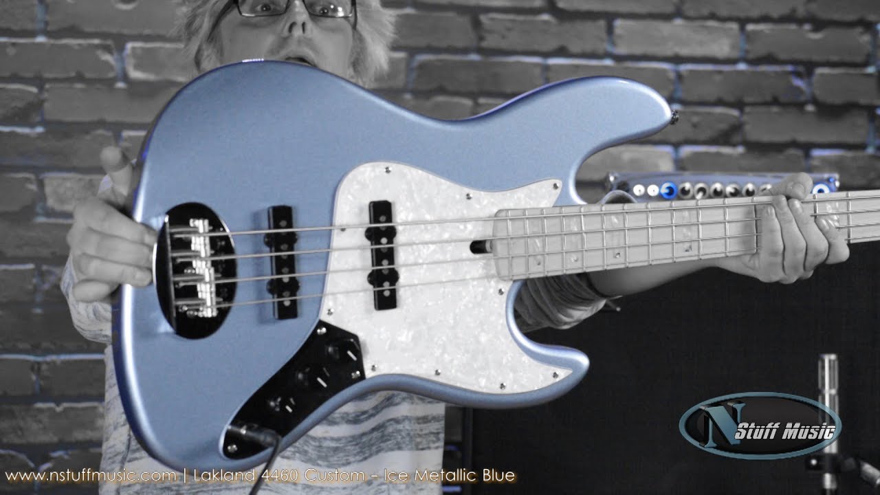 Lakland 44-60 Custom - Ice Metallic Blue - YouTube