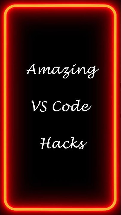 VS Code Hacks #important#productivity#reels#shorts#hack#shortvideo# ...