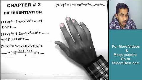 Differentiation | Math Ch 2 (part 6) | Free Video Lectures of FSc/MDCAT/University Entry Tests/Exams