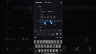 Horizontal Navbar Using HTML &amp; CSS. #android #navbar #navigation #technology #codingtips
