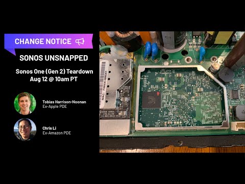 bringe handlingen Individualitet Guinness Episode #9 - Change Notice: Sonos One (Gen 2) Teardown - YouTube