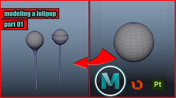 how to 3d modeling lollipop in maya2022-full tutorial-part01