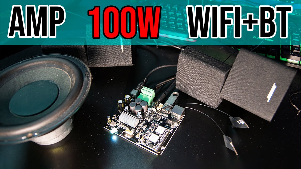 Alentar Frente Querido Amplificador de Audio de 100W WiFi + Bluetooth | Up2Stream AMP 2.0 de  Arylic - YouTube