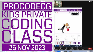 ProCodeCG Kids Private Coding Class - Flurin & Corsin - 26 Nov 2023