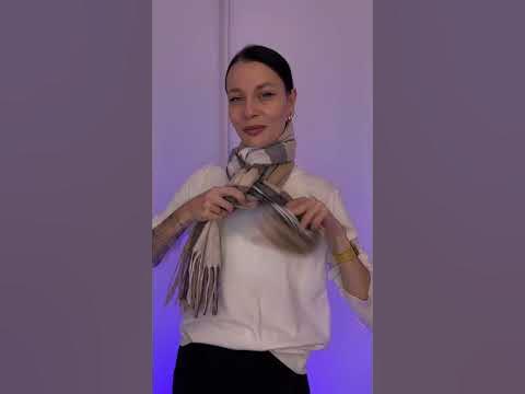 Легкий способ завязать шарф - YouTube