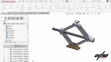 Solidworks tutorial | motion study Car Jack Eng Ahmed Salah