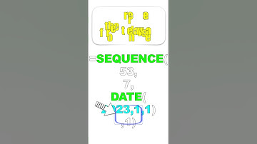 How to create a one-year calendar with a formula?