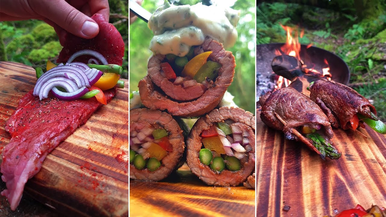 Not so boring ?Frying steak CampFire cooking ?