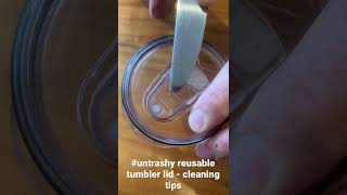 How to dismantle and clean the leakproof lid of your #untrashy insulated tumbler.