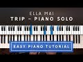 Ella Mai - Trip Solo EASY PIANO TUTORIAL