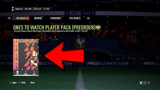 Why Can’t You Open Ones To Watch Player Pack? (Fifa 22 Otw Preorder Pack)