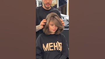 Transform long hair to Short hair | how she look #hairstyle #wolfcut #haircut #nail #shorts