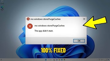 Fix ms-windows-store:PurgeCaches The App didn