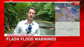 Severe weather damages foundation of Potomac home