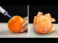 24 CLEVER HACKS TO PEEL AND CUT FRUITS AND VEGETABLES