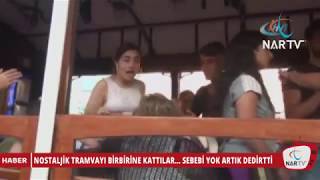 Nostalji̇k Tramvayi Bi̇rbi̇ri̇ne Kattilar Sebebi̇ Yok Artik Dedi̇rtti̇