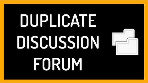 Duplicate a Discussion Forum in Blackboard Course